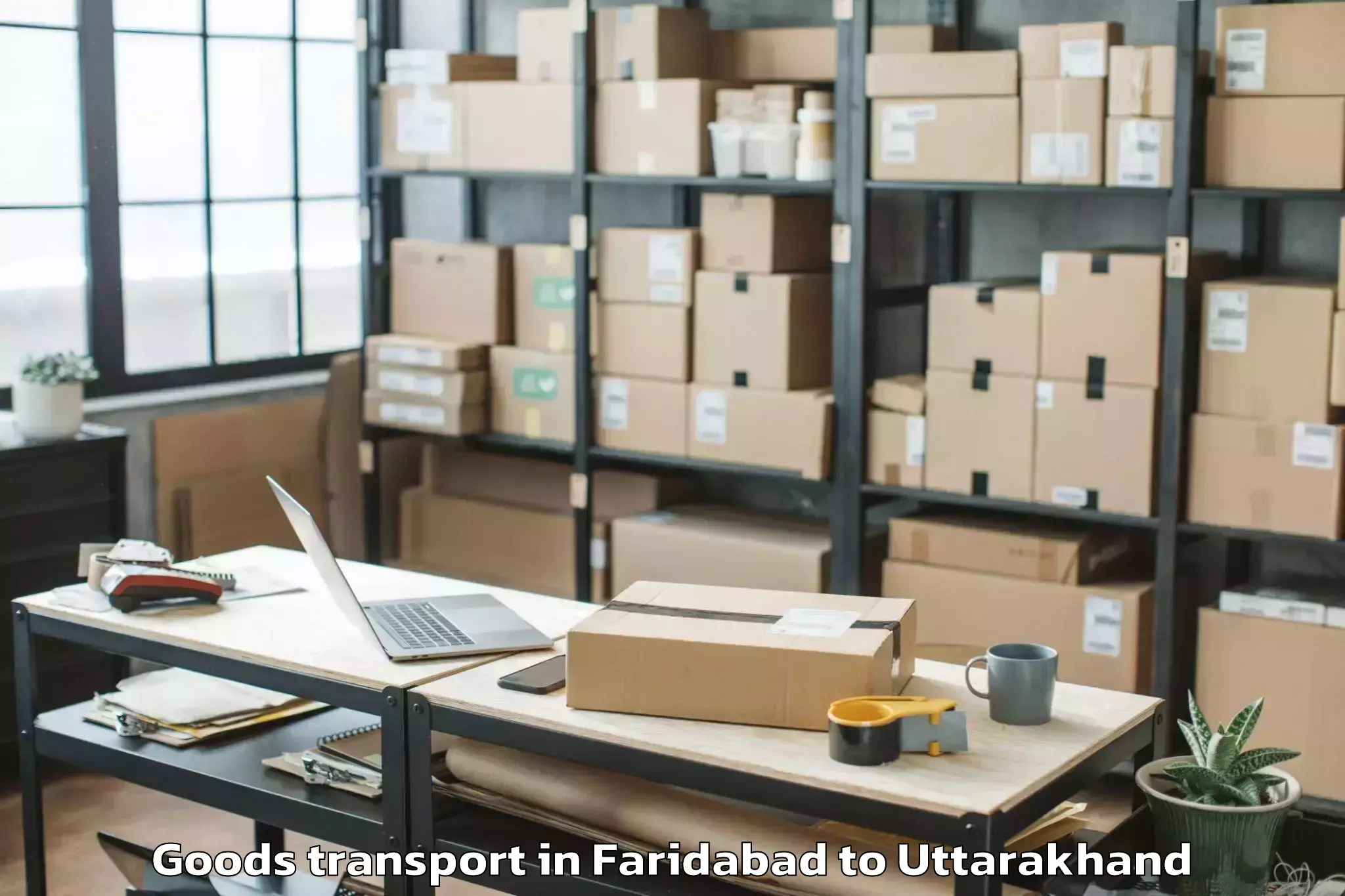 Book Faridabad to Kaladhungi Goods Transport Online